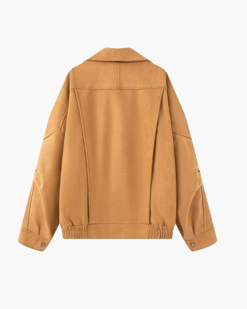 TorontoVogue™ | Vintage Suede Drape Jacket