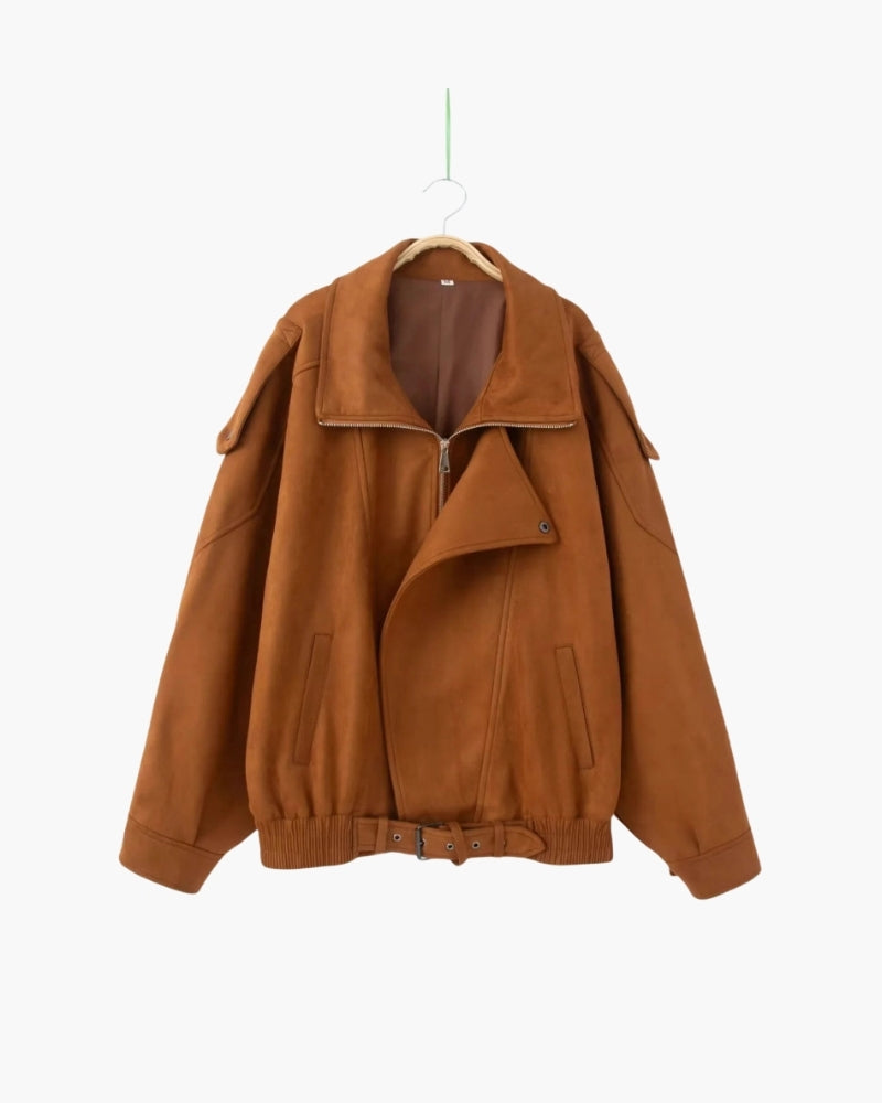 TorontoVogue™ | Vintage Suede Drape Jacket