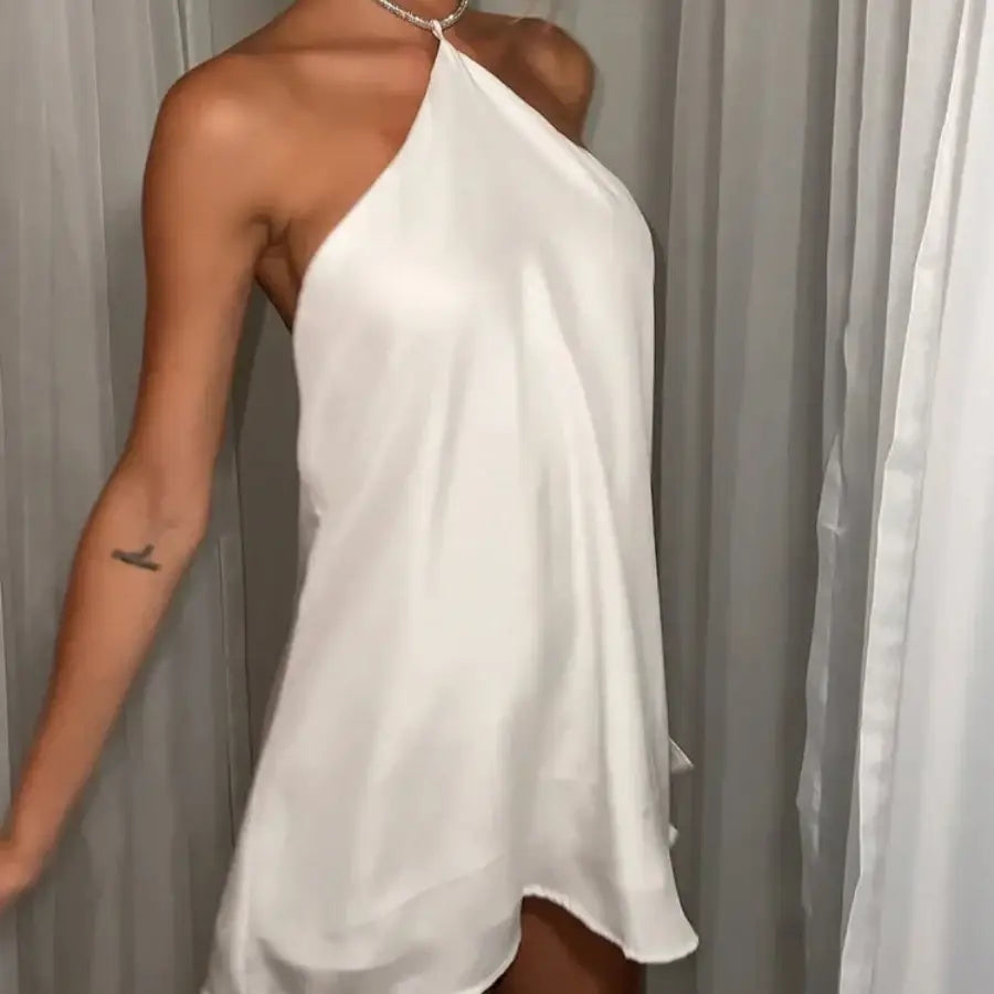 TorontoVogue™ | Tie Neck Halter Dress