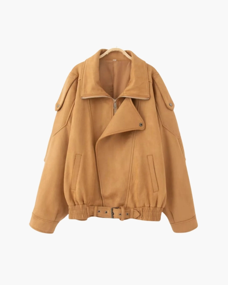 TorontoVogue™ | Vintage Suede Drape Jacket
