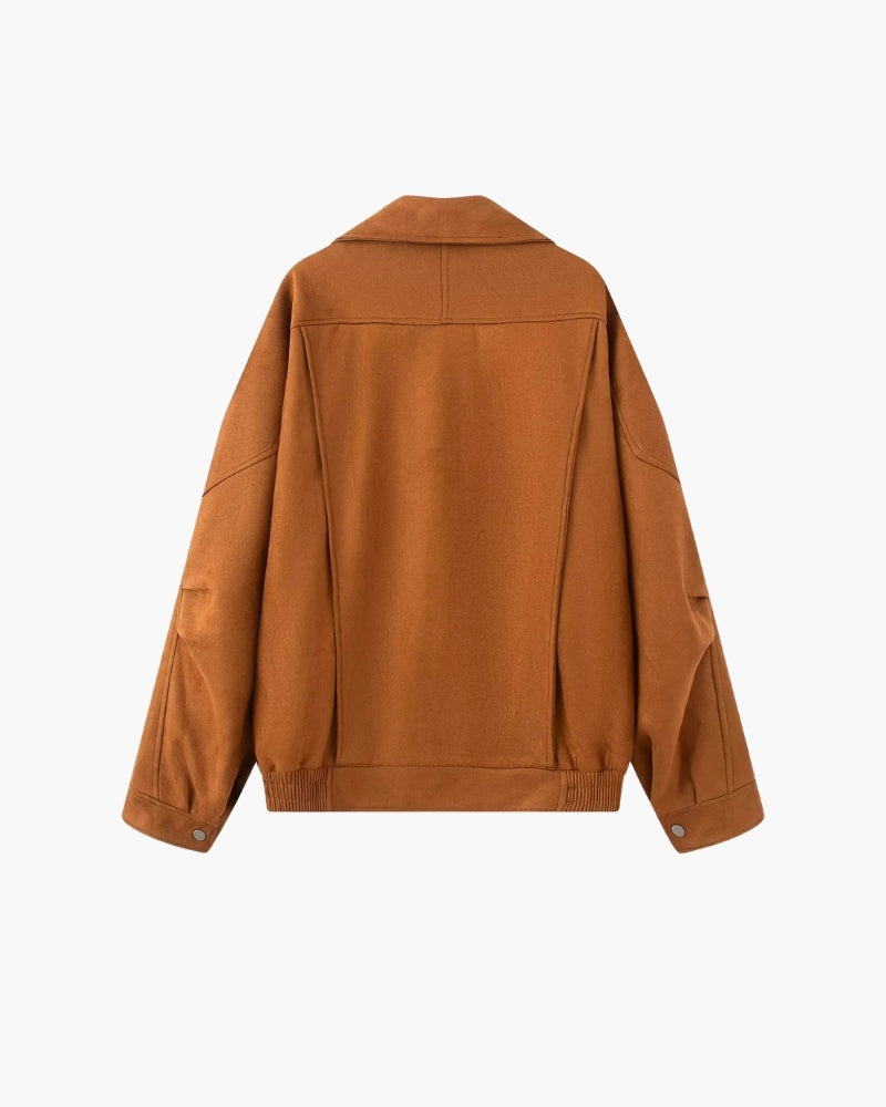TorontoVogue™ | Vintage Suede Drape Jacket