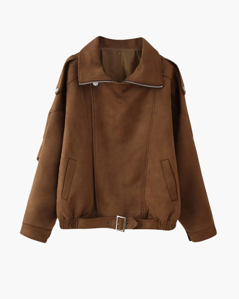 TorontoVogue™ | Vintage Suede Drape Jacket