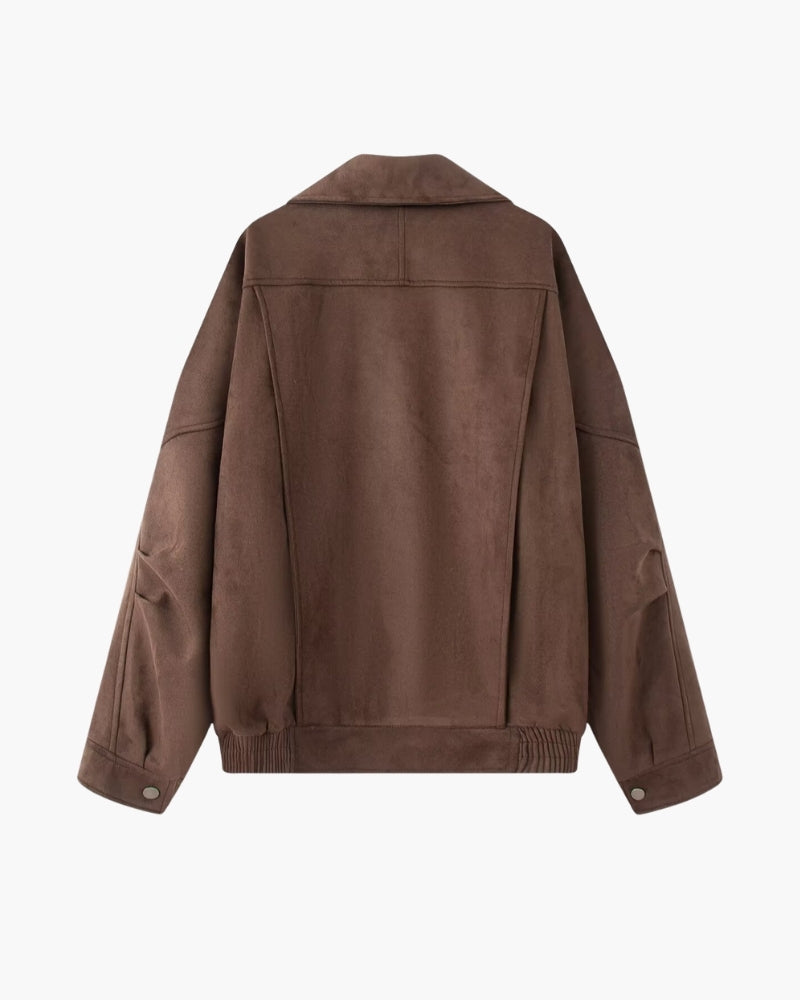 TorontoVogue™ | Vintage Suede Drape Jacket