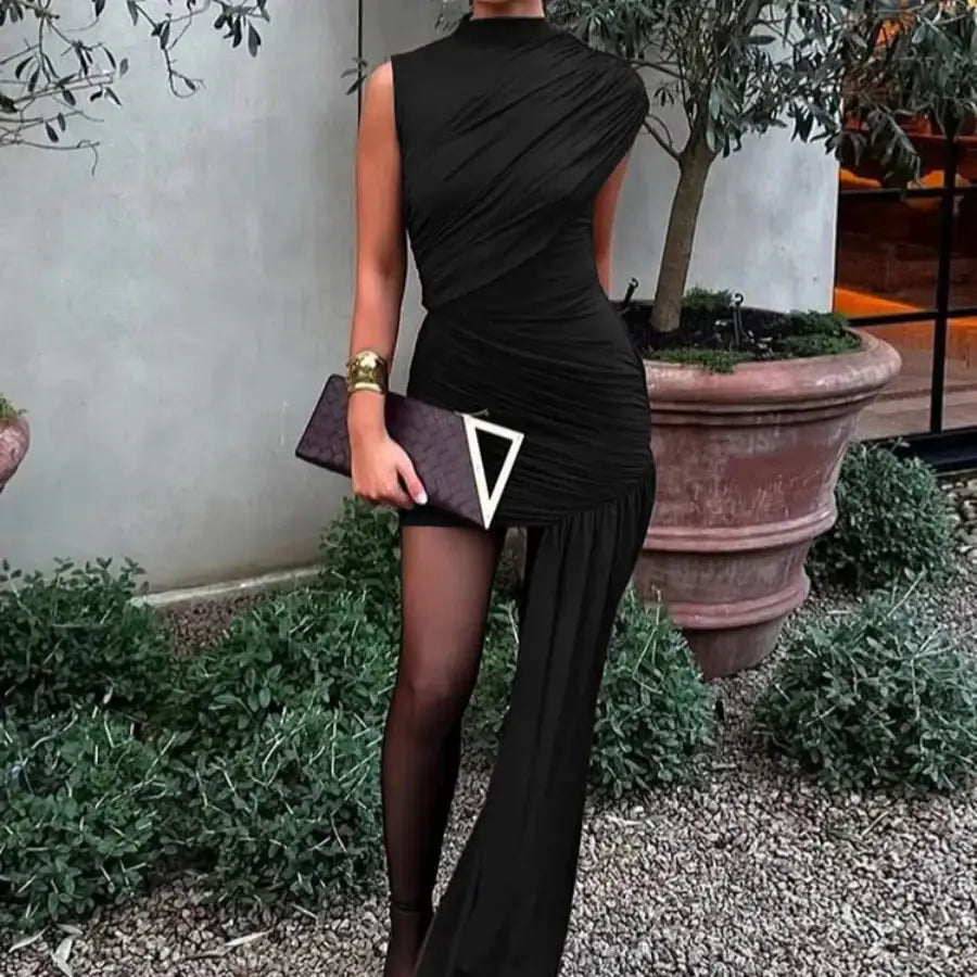 TorontoVogue™ | Asymmetric Draped Dress