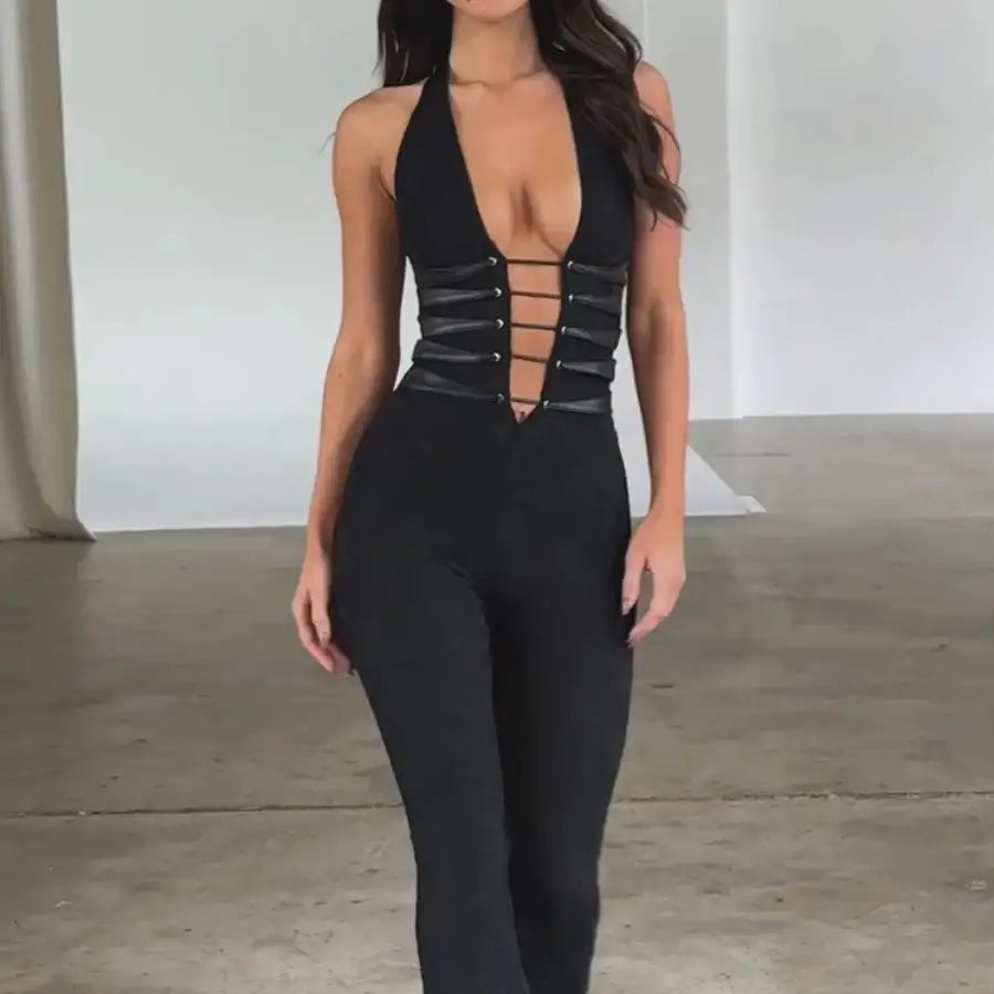 TorontoVogue™ | Lace-up Jumpsuit