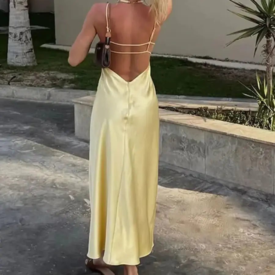 TorontoVogue™ | Long Satin Dress