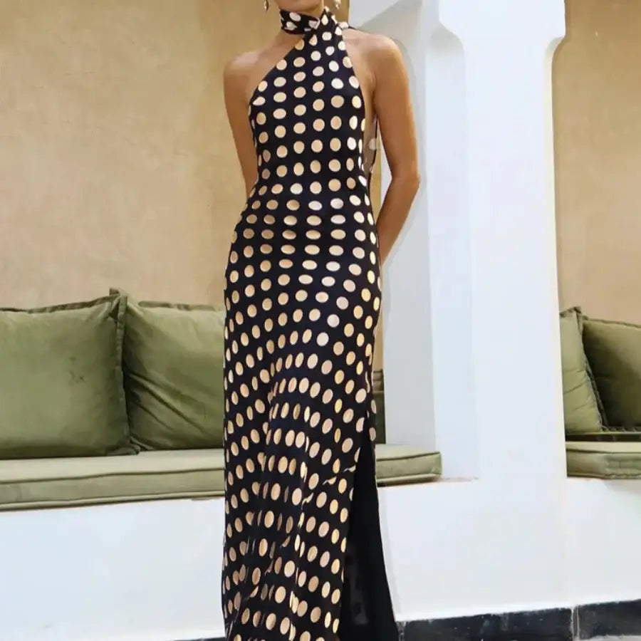 TorontoVogue™ | One Shoulder Polka Dot Dress