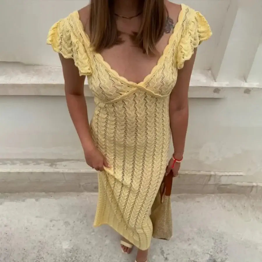 TorontoVogue™ | Short Sleeve Knit Dress