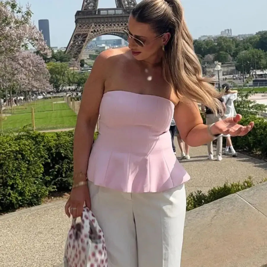 TorontoVogue™ | Strapless Flare Top